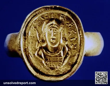 Ring with image of Childeric. Copy : the original was stolen in 1831.