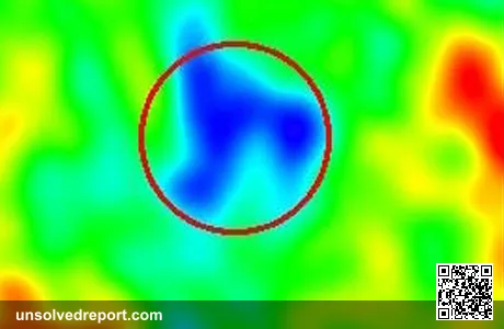 WMAP map of the CMB Cold Spot — the anomalously cold region in the direction of Eridanus, considered a supervoid in the cosmic microwave background