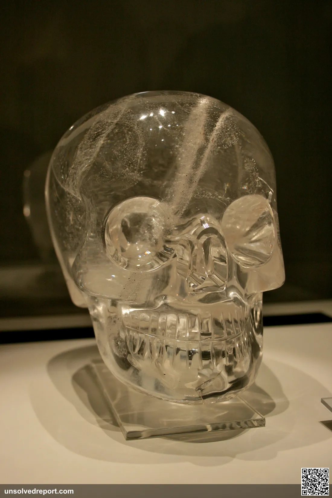 The British Museum crystal skull, a rock crystal skull confirmed as a 19th-century fake.
