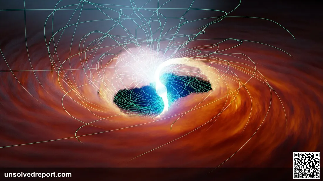 Figure ATwo rivers of hot gas are siphoned onto the surface of a neutron star (the collapsed remains of a dead star) in…