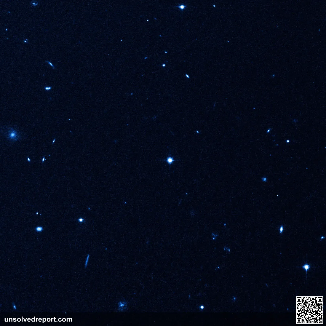 Hubble Space Telescope image of a hypervelocity star escaping the Milky Way galaxy