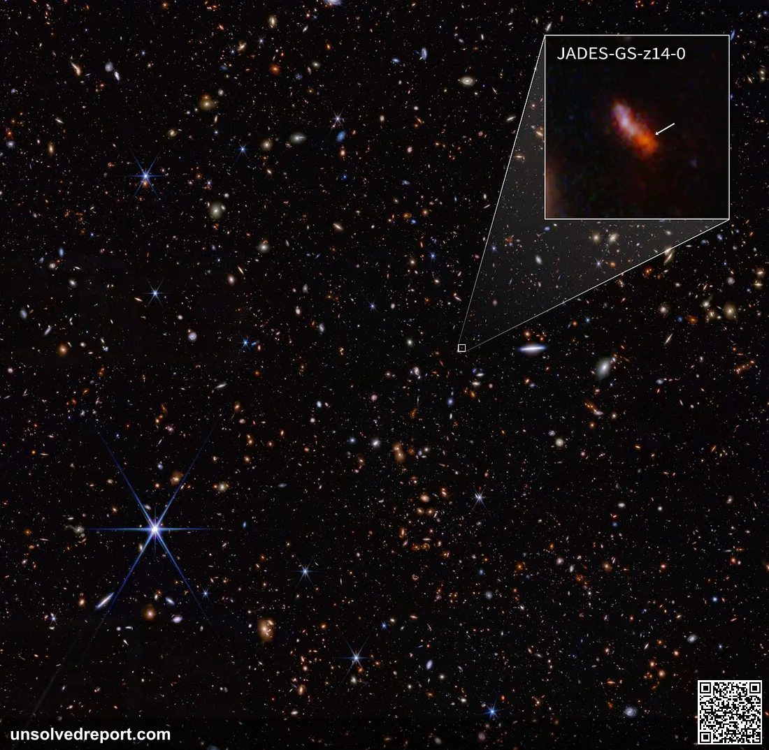 Using the NASA/ESA/CSA James Webb Space Telescope, scientists have found a record-breaking galaxy observed only 290 mil…