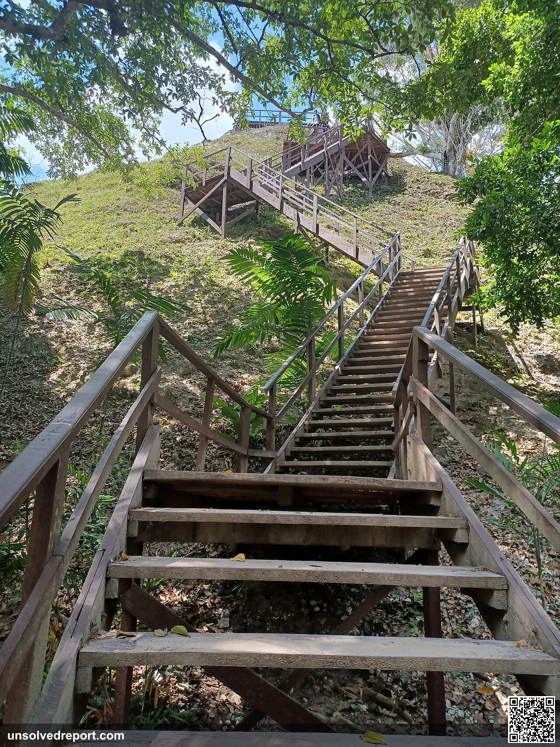 The Lost World Pyramid (Structure 5C-54) at the ancient Maya city of Tikal, Guatemala.