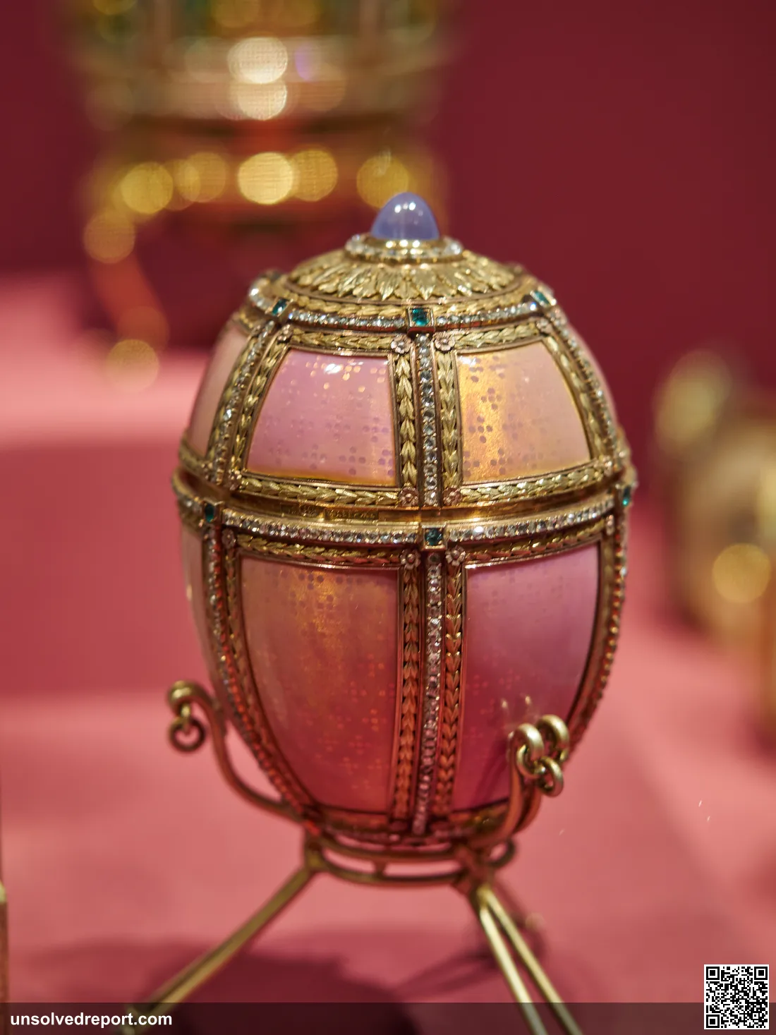 Jewelled Imperial Fabergé Easter egg; several of the original series vanished during the Russian Revolution and have never been found