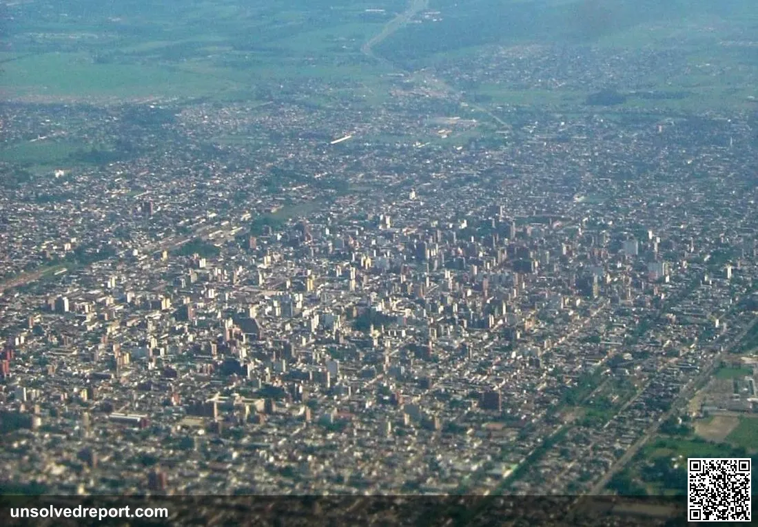 Caption: Aerial view of San Miguel de Tucuman